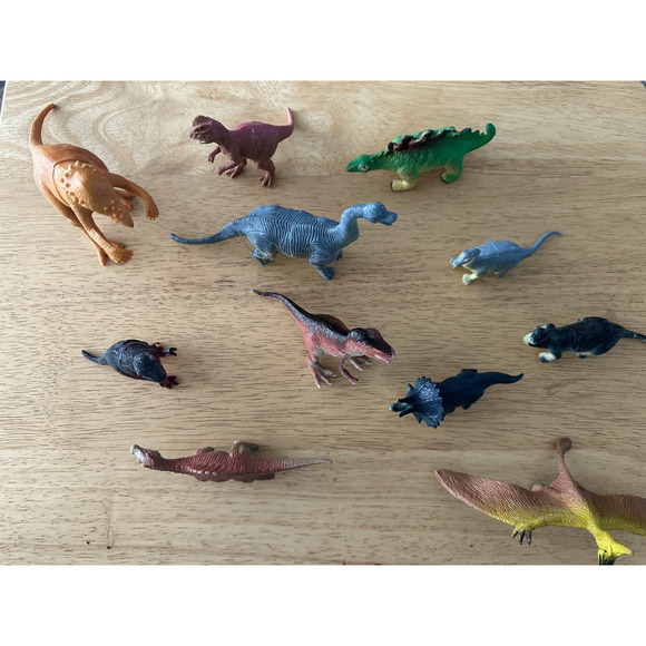 Dinosaurs Toy Mixed Lot of 11 Hard Plastic Play Figures - Picture 3 of 16